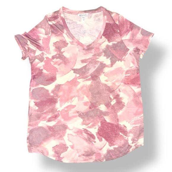 ATHLETA Breezy Scoop V-Neck Tee T-Shirt - Chroma Bashful Rose XL Tall - Picture 5 of 13